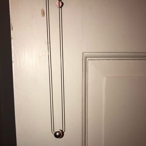 Shiny silver ball necklace!!